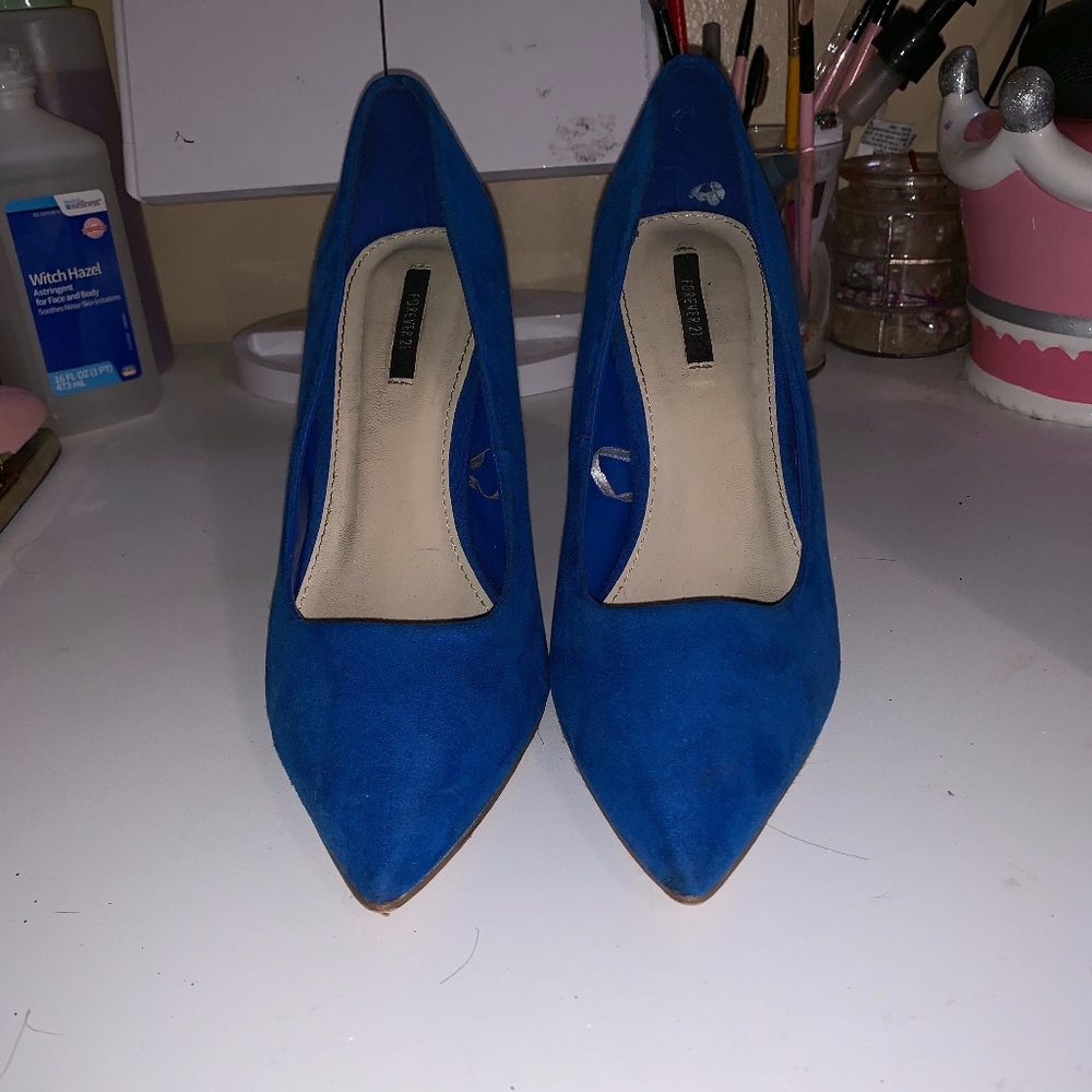 Blue High Heels